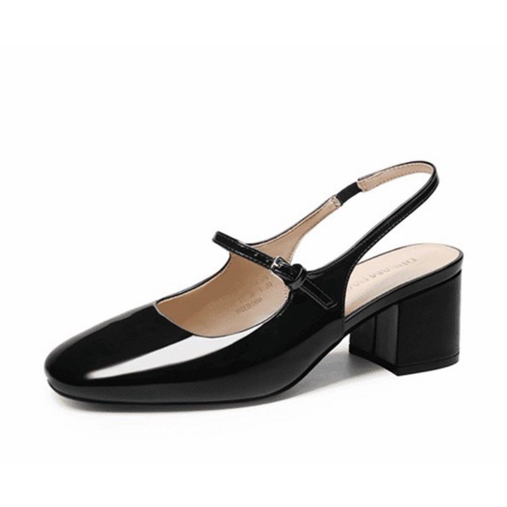 Mary Janes DREAM PAIRS womens shoe size 7.5 chunky heel slingback